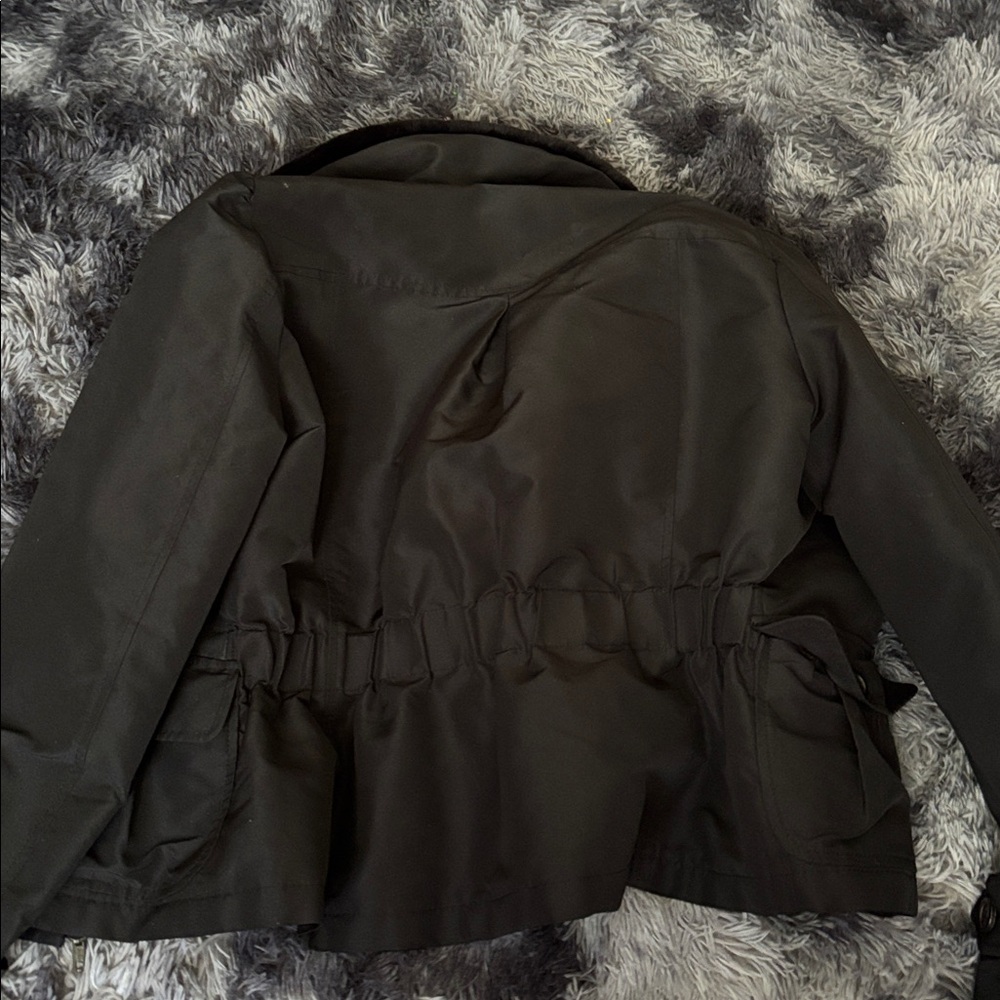 Moschino Dark Jacket with Fur Collar - Picture 4 of 4